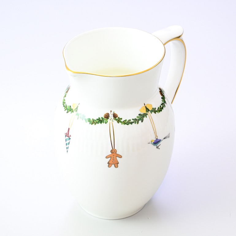 ロイヤルコペンハーゲン ROYAL COPENHAGEN スターフルーテッド クリスマス ジャグ 容量900ml 2503442 日本未発売 1017447 北欧食器 洋食器 【スペシャルラッピング660円(別売り)】