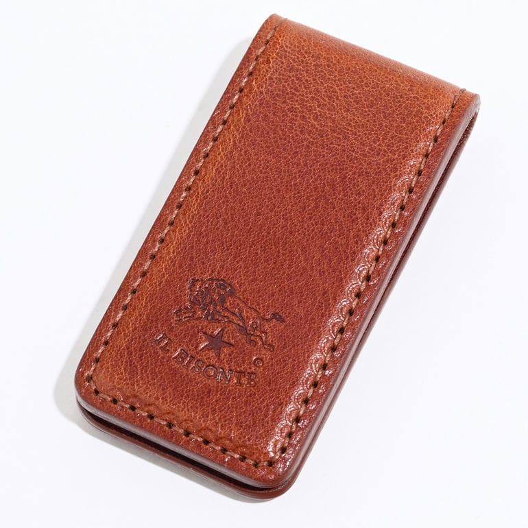 【名入れ可有料】イルビゾンテ IL BISONTE マネークリップ Duccio メンズ レディース バケッタレザー ブラウン SMW210PO0001BW221X【スペシャルラッピング660円(別売り)】
