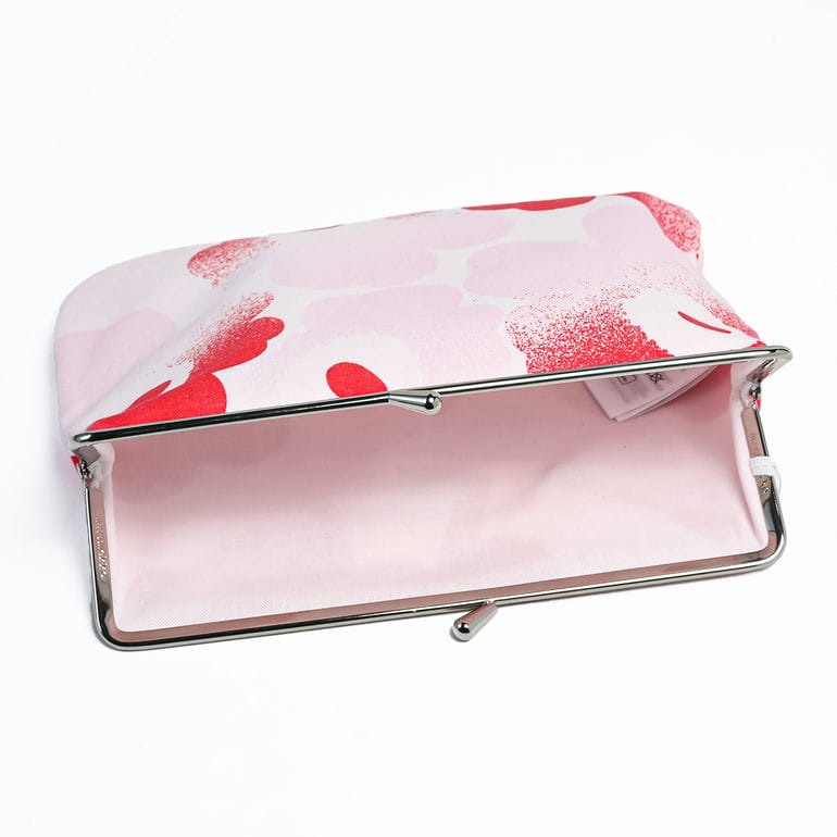 【刺しゅう名入れ可有料】マリメッコ marimekko 小物入れ ポーチ コスメポーチ 化粧ポーチ ペンケース がま口 ミニ Unikko ウニッコ haivahdys プオリカス レッド ピンク 73821 073821 330 北欧雑貨 北欧デザイン ネコポス限定 送料無料