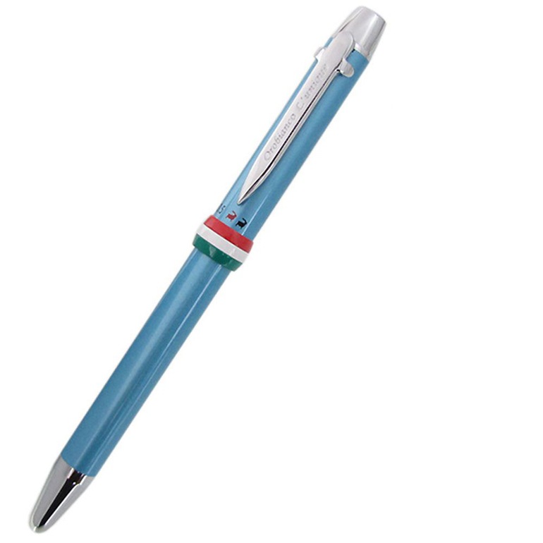 名入れ無料 オロビアンコ Orobianco ボールペン ルニーク ラ・スクリヴェリア トリプロ アズーロ ブルー×シルバー CT 複合タイプ 名入れギフト ボールペン 文房具【スペシャルラッピング660円(別売り)】