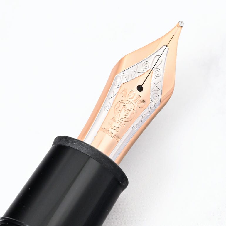 美品モンブランMontblanc 万年筆 黒　スタンダード本物 名入れ可有料】モンブラン MONTBLANC 万年筆 132093 マイ