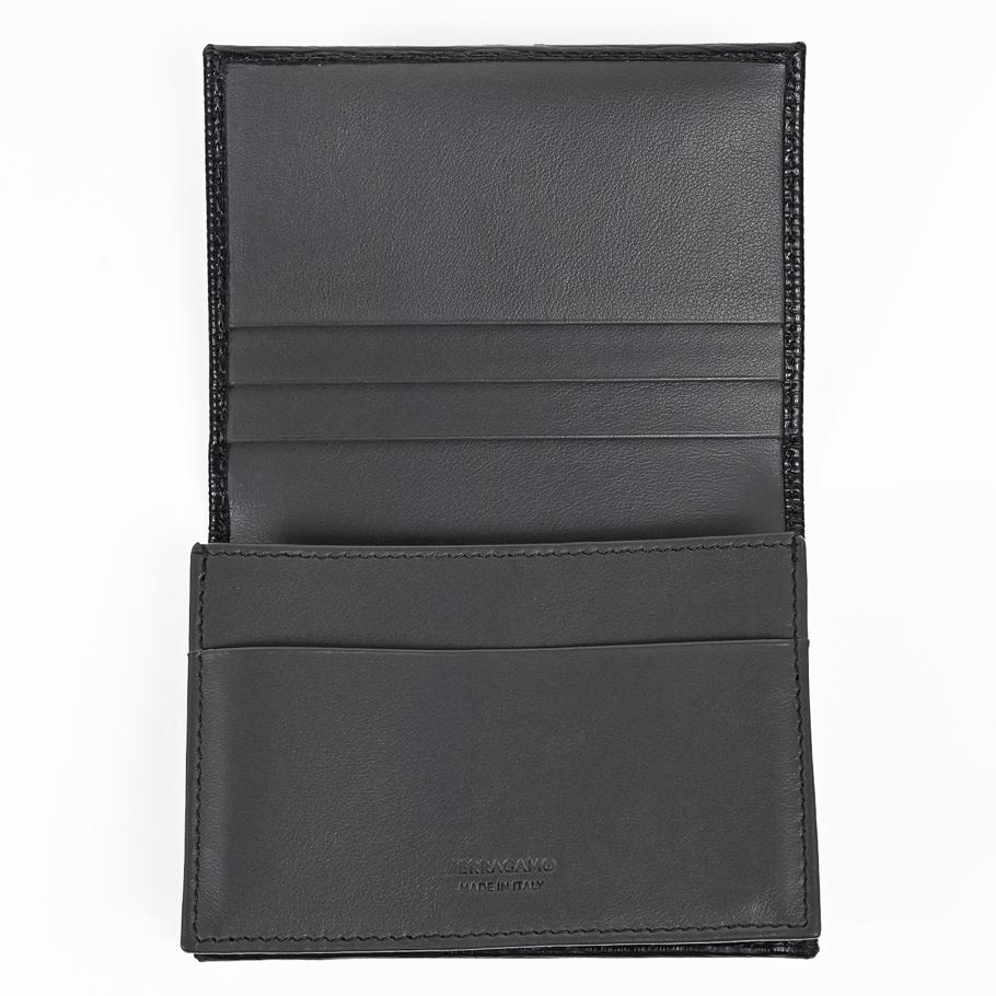 【名入れ可有料】【スペシャルラッピング付き】フェラガモ Salvatore Ferragamo サルヴァトーレフェラガモ カードケース 名刺入れ ダブル・ガンチーニ メンズ ブラック 66A062 733302 0733302