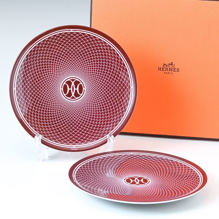 エルメス HERMES プレート ペア Hデコ H DECO ROUGE Hデコ