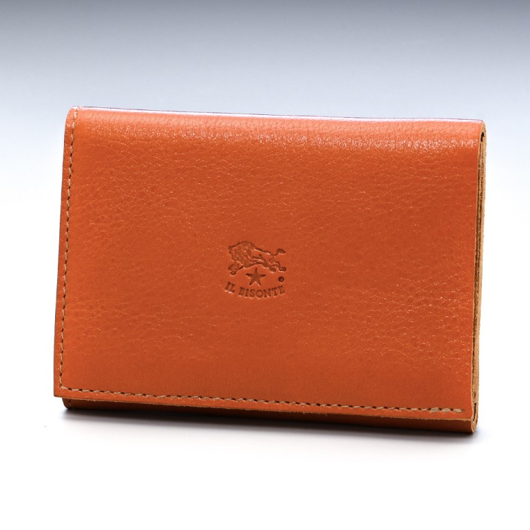 イルビゾンテ IL BISONTE 財布 ミニ財布 小銭入れなし メンズ レディース バケッタレザー キャラメル ヤキヌメ C1112 EP 145O【スペシャルラッピング660円(別売り)】