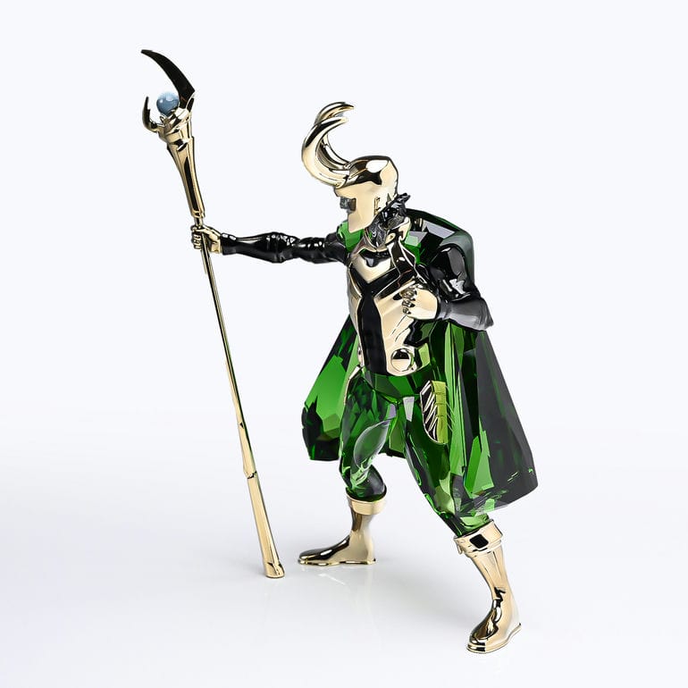 スワロフスキー SWAROVSKI クリスタルフィギュア Marvel マーベル ロキ