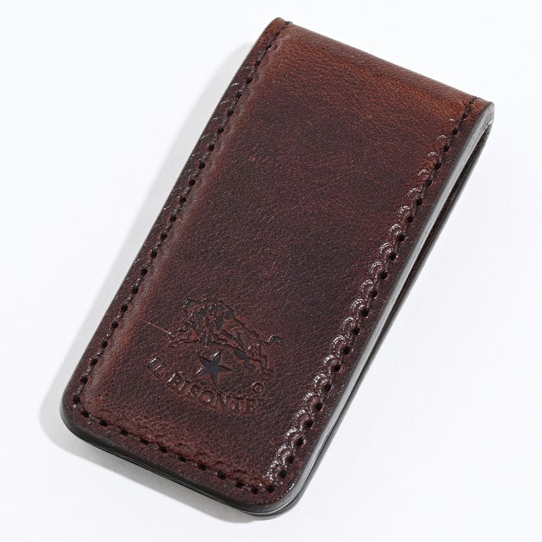 【名入れ可有料】イルビゾンテ IL BISONTE マネークリップ Duccio メンズ レディース バケッタレザー ダークブラウン SMW210PO0001BW432X【スペシャルラッピング660円(別売り)】