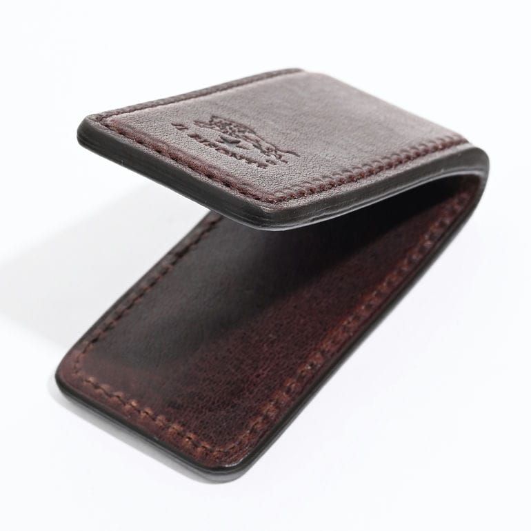 【名入れ可有料】イルビゾンテ IL BISONTE マネークリップ Duccio メンズ レディース バケッタレザー ダークブラウン SMW210PO0001BW432X【スペシャルラッピング660円(別売り)】