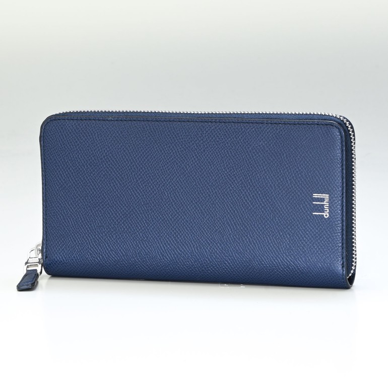 ダンヒル dunhill 財布 長財布 メンズ ラウンドファスナー カドガン ネイビー×ブルー DU18F2180CA410<br>【スペシャルラッピング660円(別売り)】