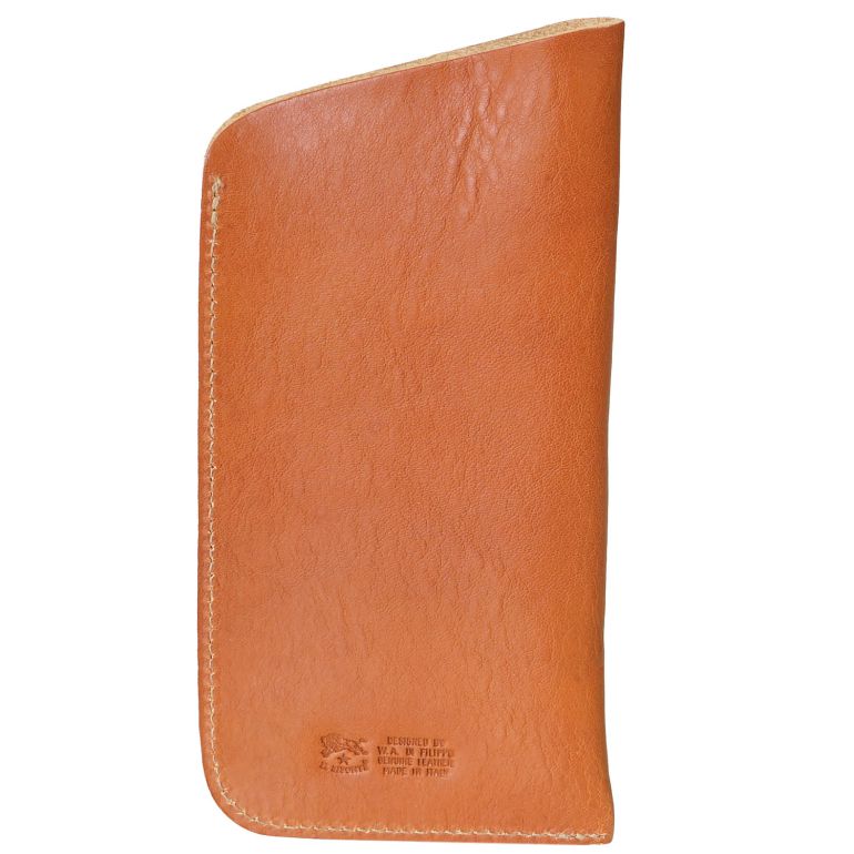 イルビゾンテ IL BISONTE メガネケース メンズ レディース バケッタレザー キャラメル(ブラウン) ヤキヌメ C0349P 145 SCA006PV0005CA101X 箔押し名入れ可有料【スペシャルラッピング660円(別売り)】