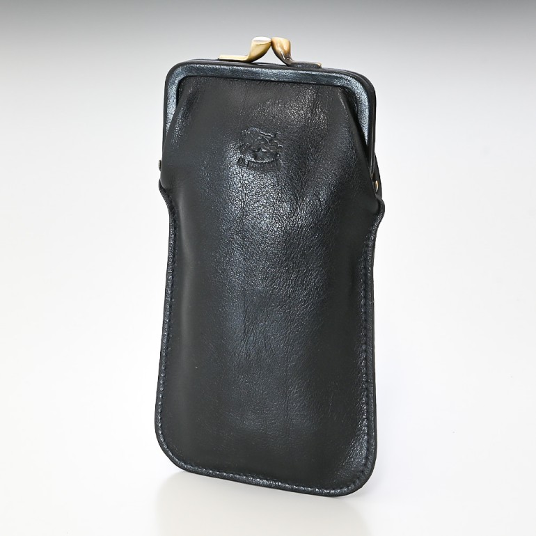 イルビゾンテ IL BISONTE メガネケース メンズ レディース バケッタレザー NERO ネロ(ブラック) SCA025PV0005BK110B C0672P 153 箔押し名入れ可有料【スペシャルラッピング660円(別売り)】