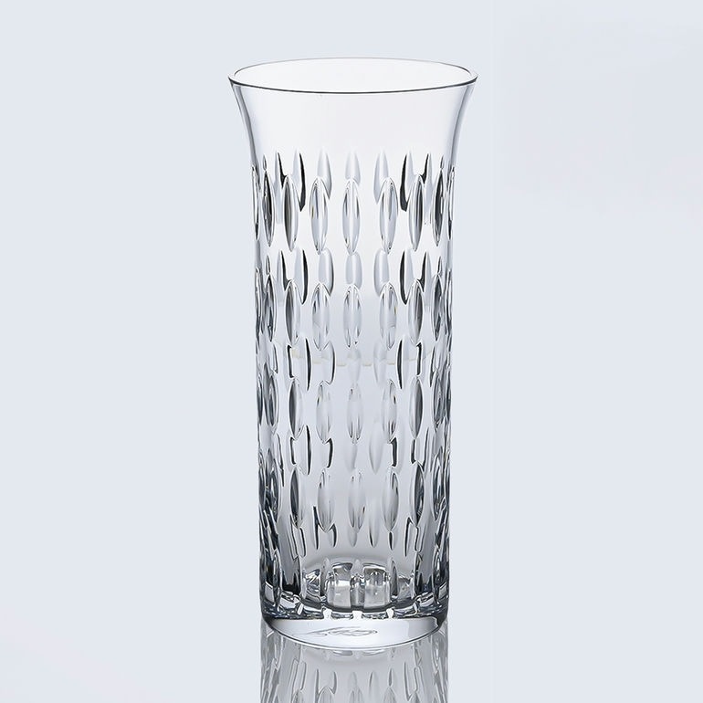 バカラ 名入れ対応 Baccarat ベース 花瓶 フローラ FLORA ベースグレイン 18cm 2613139 【単品販売】 インテリア オブジェ 置物 洋食器 <br>【スペシャルラッピング660円(別売り)】