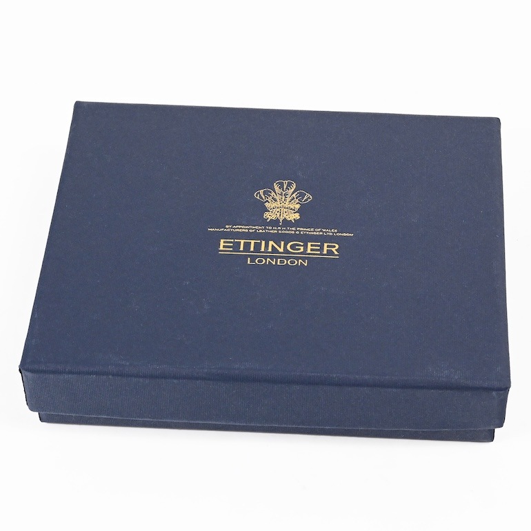エッティンガー ETTINGER 二つ折り財布 メンズ ブライドルレザー バイカラー BH141JR NUT ナッツ  箔押し名入れ可有料 【スペシャルラッピング660円(別売り)】