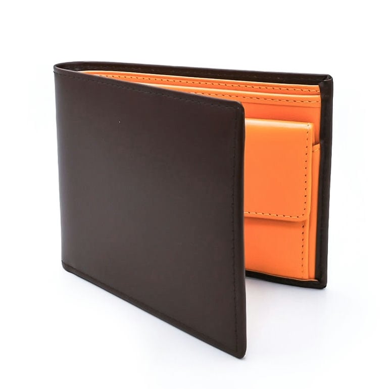 エッティンガー ETTINGER 二つ折り財布 メンズ ブライドルレザー バイカラー BH141JR NUT ナッツ 箔押し名入れ可有料 【スペシャルラッピング660円(別売り)】