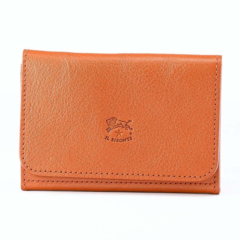 【名入れ可有料】イルビゾンテ IL BISONTE カードケース 名刺入れ メンズ レディース バケッタレザー キャラメル SCC121PV0005CA101B