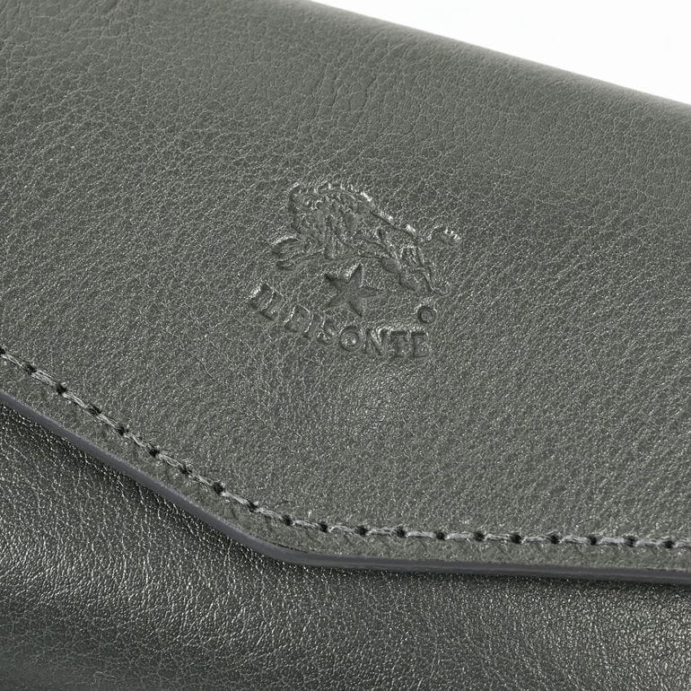 イルビゾンテ IL BISONTE メガネケース メンズ レディース バケッタレザー グレー系 SCA087PV0001GY316【スペシャルラッピング660円(別売り)】