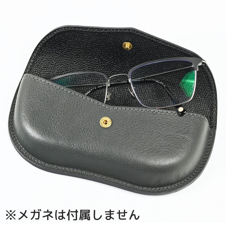 イルビゾンテ IL BISONTE メガネケース メンズ レディース バケッタレザー グレー系 SCA087PV0001GY316【スペシャルラッピング660円(別売り)】
