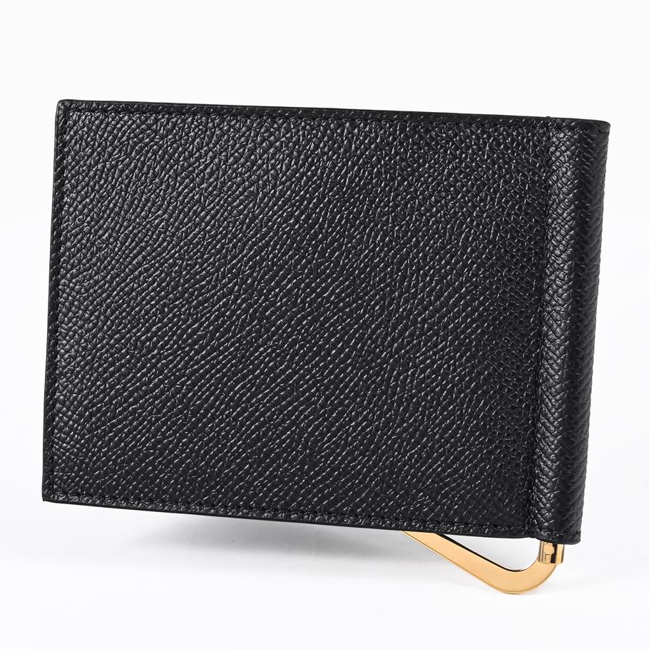 【スペシャルラッピング付き】フェラガモ Salvatore Ferragamo サルヴァトーレフェラガモ マネークリップ式 カードケース ダブル・ガンチーニ メンズ ブラック 661475 776473 0776473