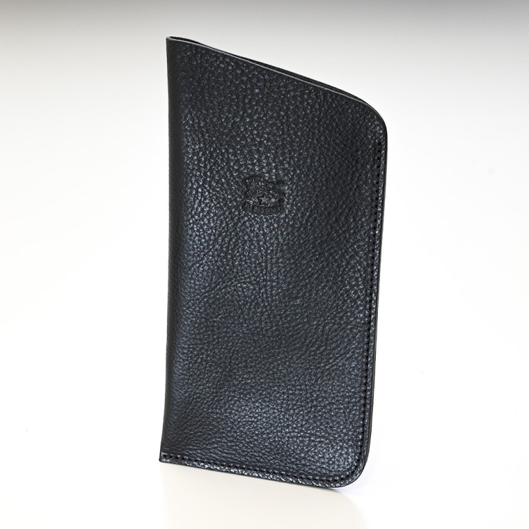 イルビゾンテ IL BISONTE メガネケース メンズ レディース バケッタレザー NERO ブラック C0349P 153 SCA006PV0005BK110X 箔押し名入れ可有料【スペシャルラッピング660円(別売り)】