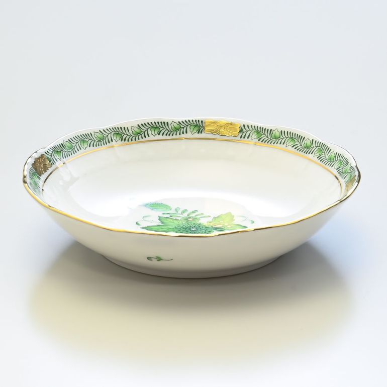 ヘレンド フルーツボウル ペア 2個セット アポニーグリーン 洋食器