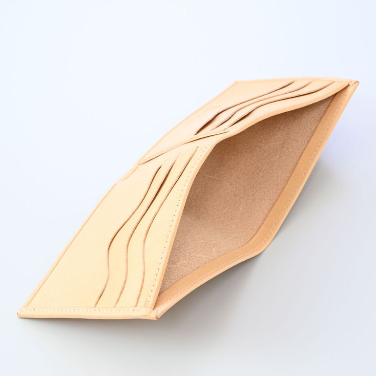 イルビゾンテ IL BISONTE 財布 二つ折り財布 メンズ レディース バケッタレザー ナチュラル ヌメ C0437P 120【スペシャルラッピング660円(別売り)】