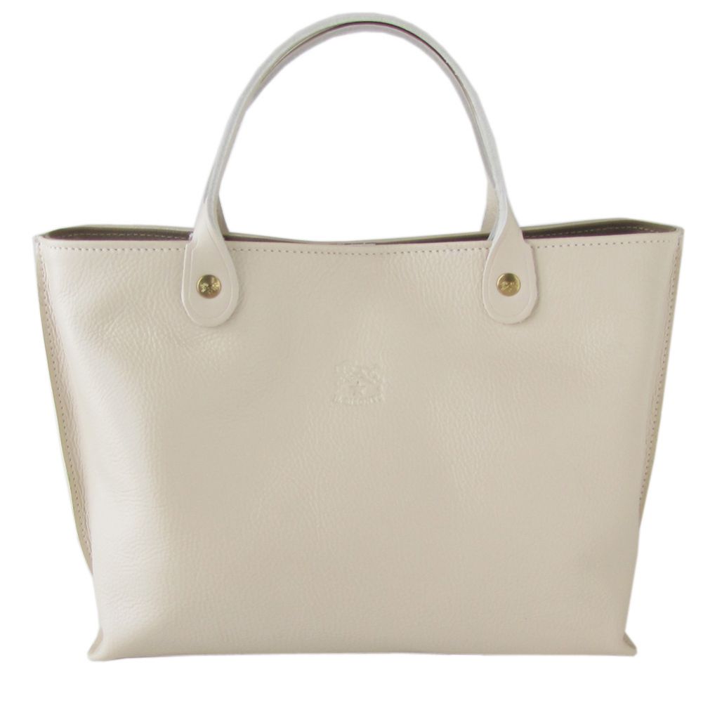イルビゾンテ IL BISONTE バッグ レディース ハンドバッグ トートバッグ バケッタレザー パールホワイト A2307 P 864