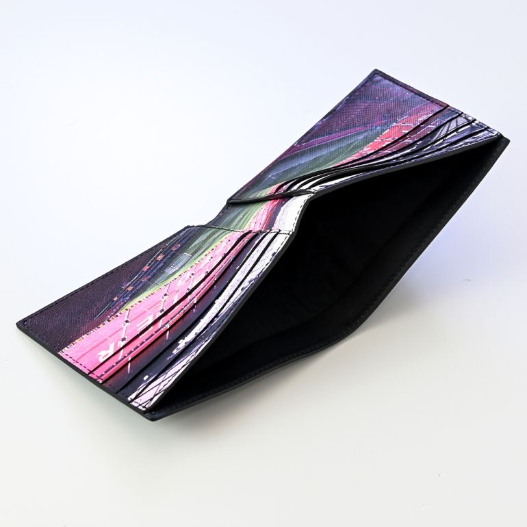 ポールスミス Paul Smith 二つ折り財布 財布 メンズ 小銭入れ無し ブラック マンチェスターユナイテッド 4832/A40748 PR Made in ITALY 名入れ可有料 【スペシャルラッピング660円(別売り)】