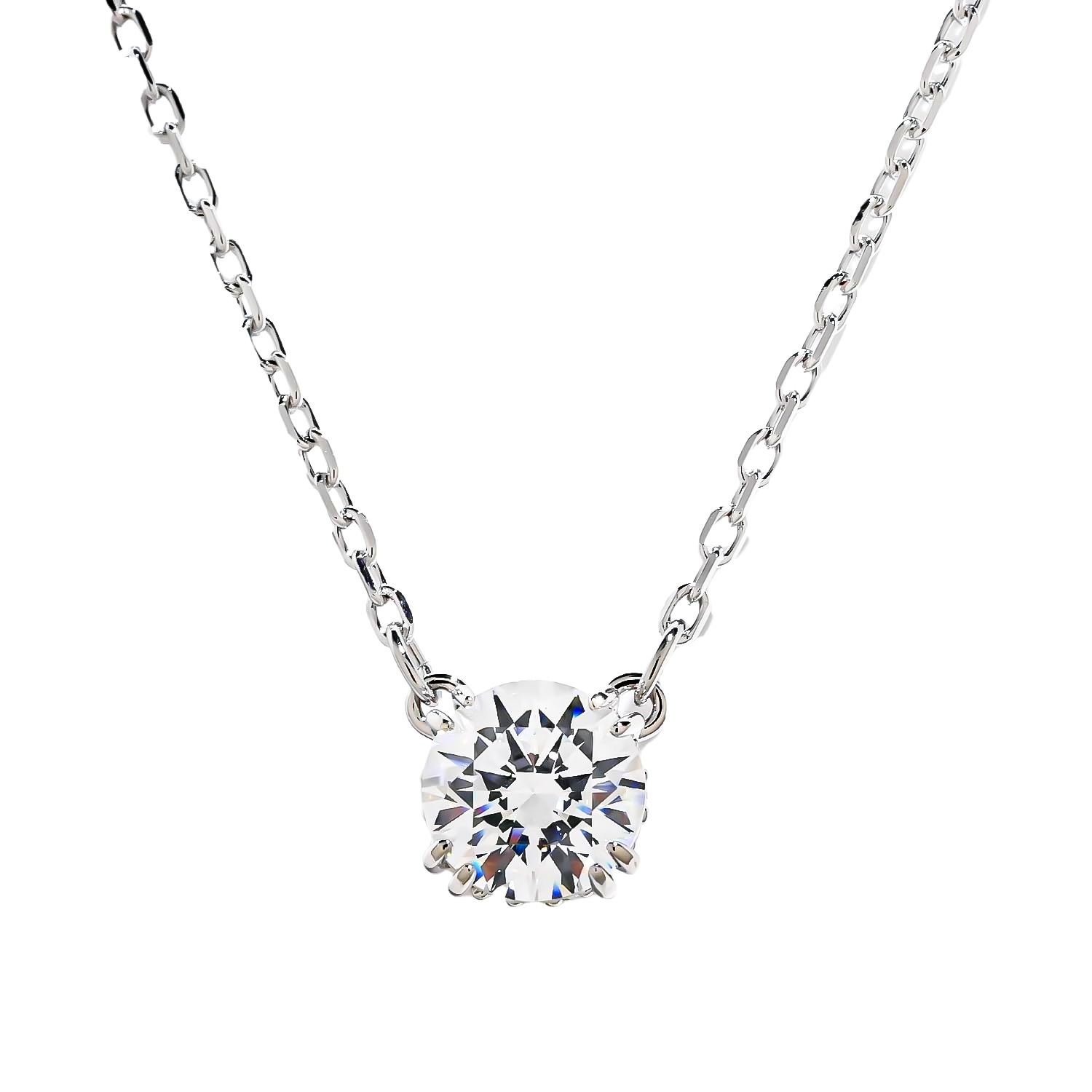 スワロフスキー SWAROVSKI ネックレス レディース Constella コンステラ ラウンドカット ペンダント シルバー 5636706【スペシャルラッピングB対応(別売り)】