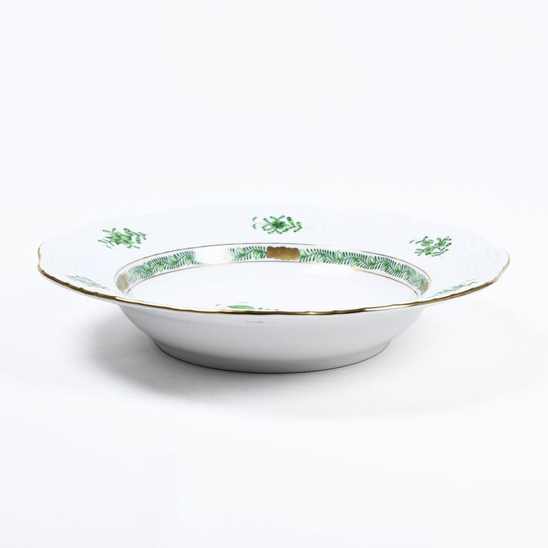 ヘレンド HEREND スーププレート 21cm アポニーグリーン スーププレート 505000 AV 【00505000-AV】 手描き 中皿 洋食器 高級【スペシャルラッピング660円(別売り)】