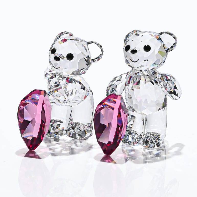 美品✨廃盤品✨ スワロフスキー フラワー クリスタル フィギュリン インテリア スワロフスキー SWAROVSKI フィギュリン KRISベア LUCKY CHARM