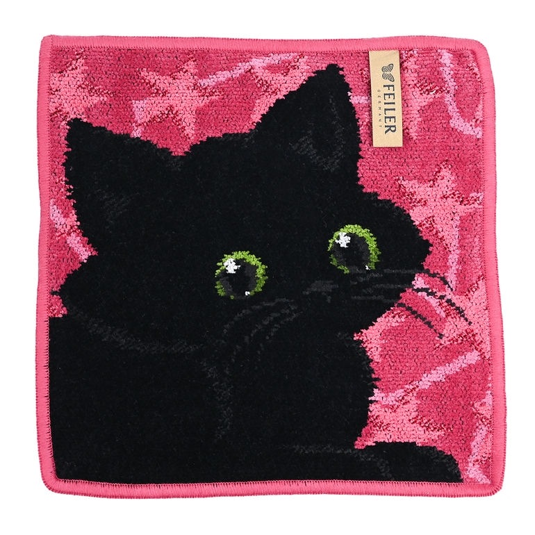 FEILER 猫デザイン ハンカチ 5枚セット 25 ファッション FEILER 猫デザイン ハンカチ 5枚セット