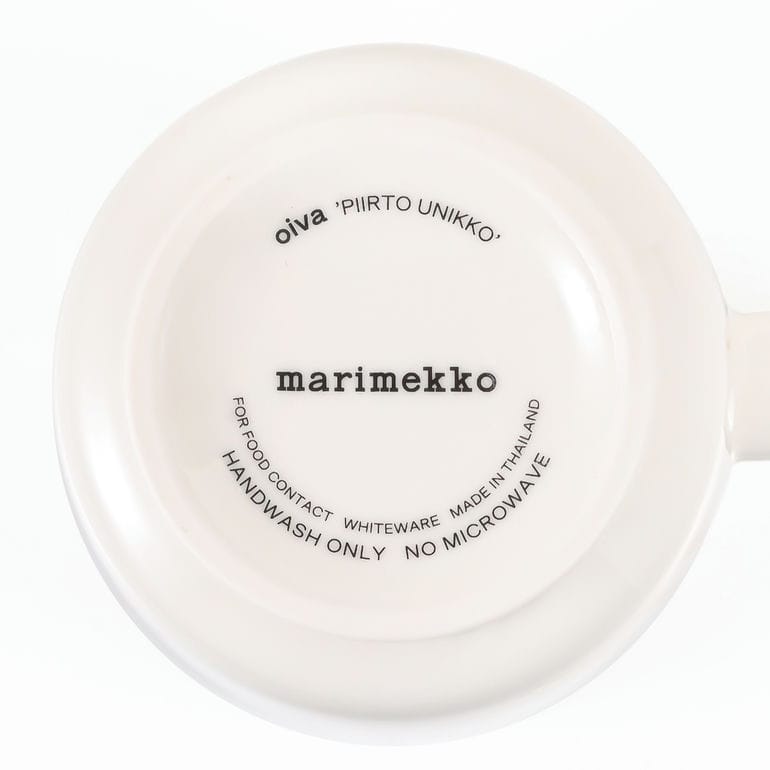 マリメッコ marimekko マグカップ コップ 250ml 2025冬新作 ピイルト ウニッコ ホワイト ゴールド 75637 075637 120 洋食器 北欧食器 北欧デザイン<br>【スペシャルラッピング660円(別売り)】