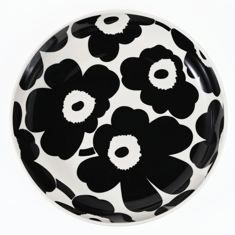 マリメッコ marimekko プレート 20.5cm ウニッコ ホワイト ブラック