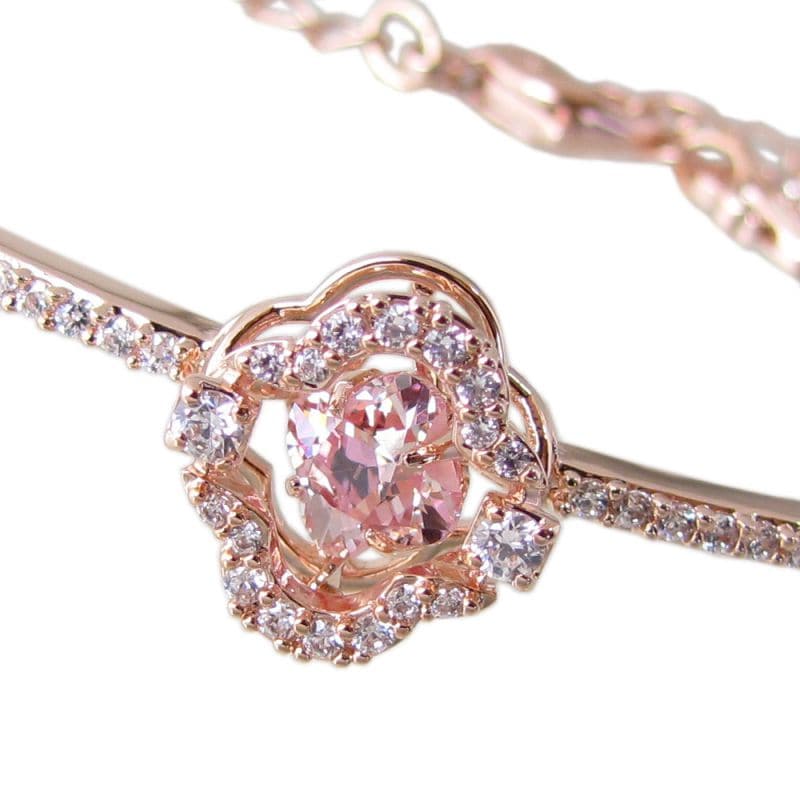 スワロフスキー SWAROVSKI バングル レディース ピンク SPARKLING