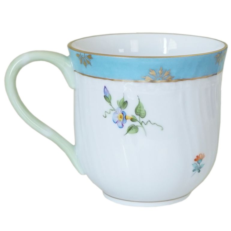 名入れ可有料 純正BOX付 ヘレンド マグカップ ローズチューリップ ブルー マグ 洋食器 手描き 200ml 1739000 RTFB 【01739000-RTFB】【スペシャルラッピング660円(別売り)】