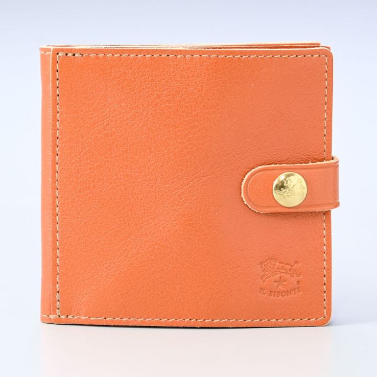 イルビゾンテ IL BISONTE 財布 二つ折り財布 メンズ レディース バケッタレザー キャラメル ヤキヌメ C0508P 145 名入れ可有料 SBW015PV0005CA101B 箔押し【スペシャルラッピング660円(別売り)】