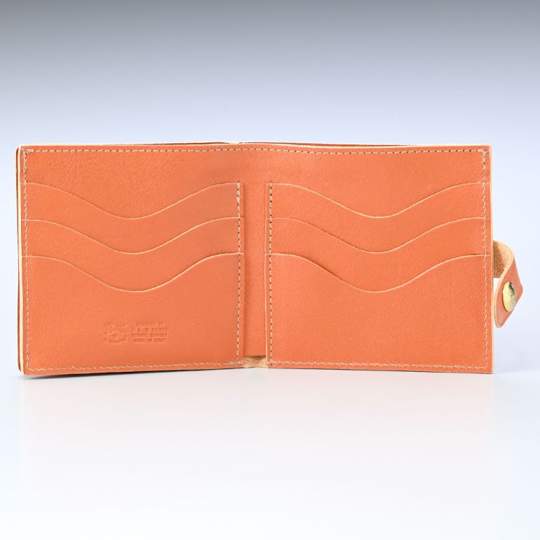 イルビゾンテ IL BISONTE 財布 二つ折り財布 メンズ レディース バケッタレザー キャラメル ヤキヌメ C0508P 145 名入れ可有料 SBW015PV0005CA101B 箔押し【スペシャルラッピング660円(別売り)】