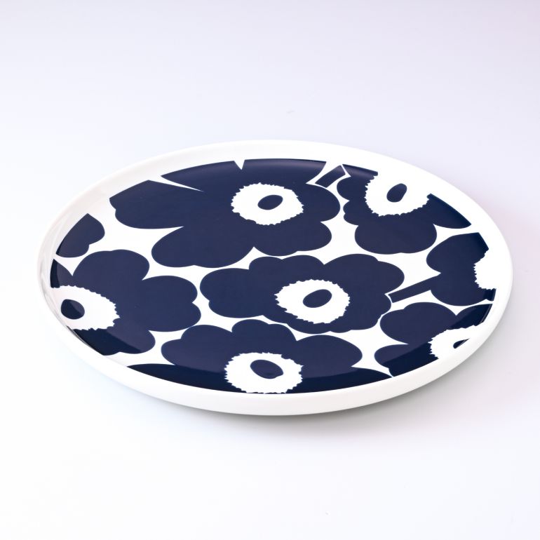 ♡マリメッコ ウニッコ プレート 20cm テラ ダークブルー 北欧 食器