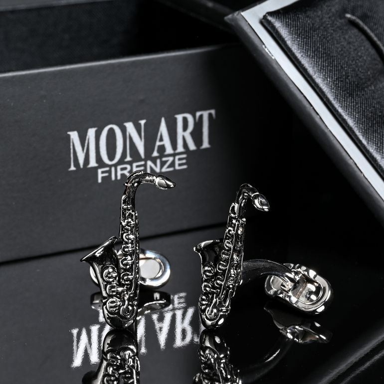 モンアート MONART カフス メンズ カフリンクス カフスボタン サックス