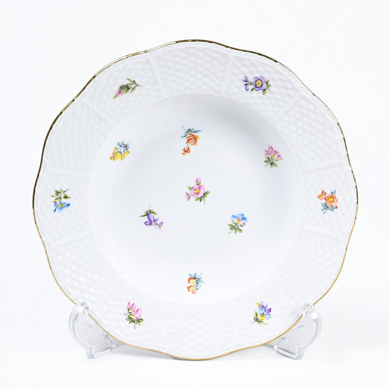 ヘレンド HEREND スーププレート 21cm ミルフルール スーププレート 505000 MF 【00505000-MF】 手描き 中皿 洋食器 高級【スペシャルラッピング660円(別売り)】