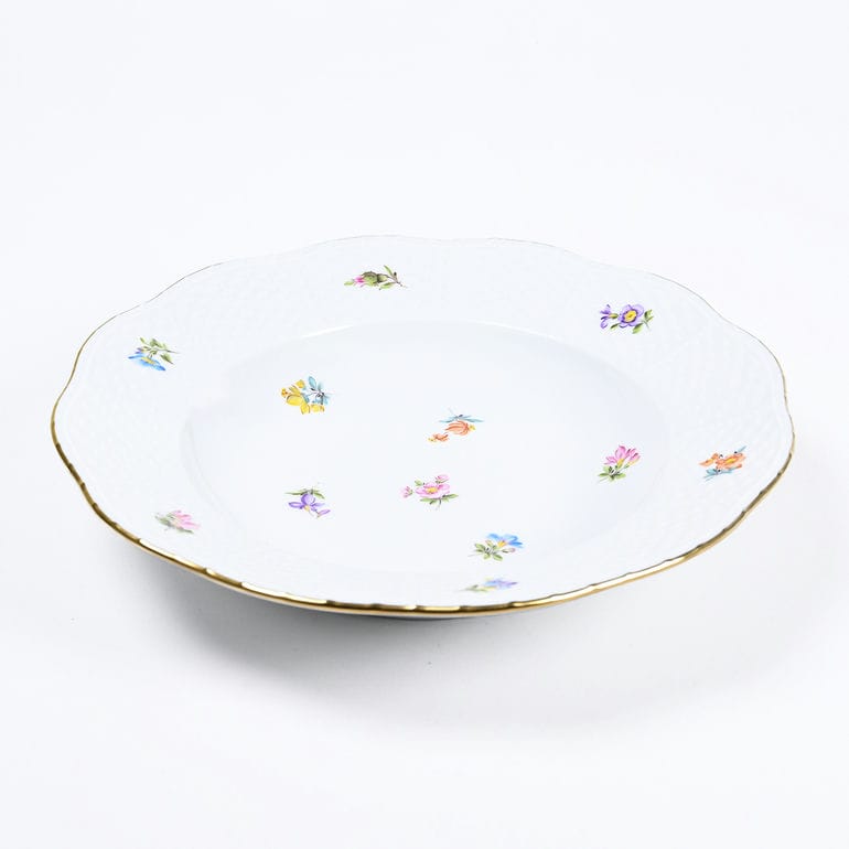 ヘレンド HEREND スーププレート 21cm ミルフルール スーププレート 505000 MF 【00505000-MF】 手描き 中皿 洋食器 高級【スペシャルラッピング660円(別売り)】