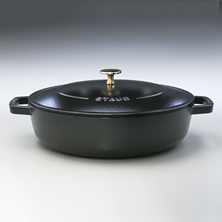 ストウブ staub ブレイザー ソテーパン 28cm 鋳物 ホーロー 鍋 なべ 調理器具 キッチン用品 ブラック 3.7L 12612825 (40511-472-0) 名入れ可有料 洋食器 【スペシャルラッピング大B対応(別売り)】