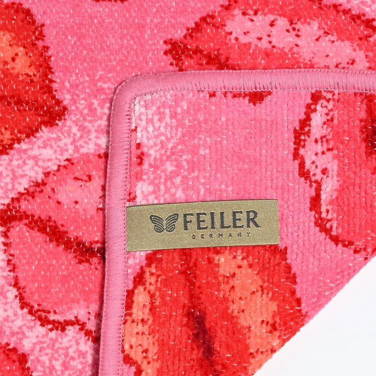 【刺しゅう名入れ可有料】フェイラー FEILER ハンカチ ハンドタオル 25cm レディース キス ミー ローズ ネコポス限定 送料無料<br>【スペシャルラッピング660円(別売り)】
