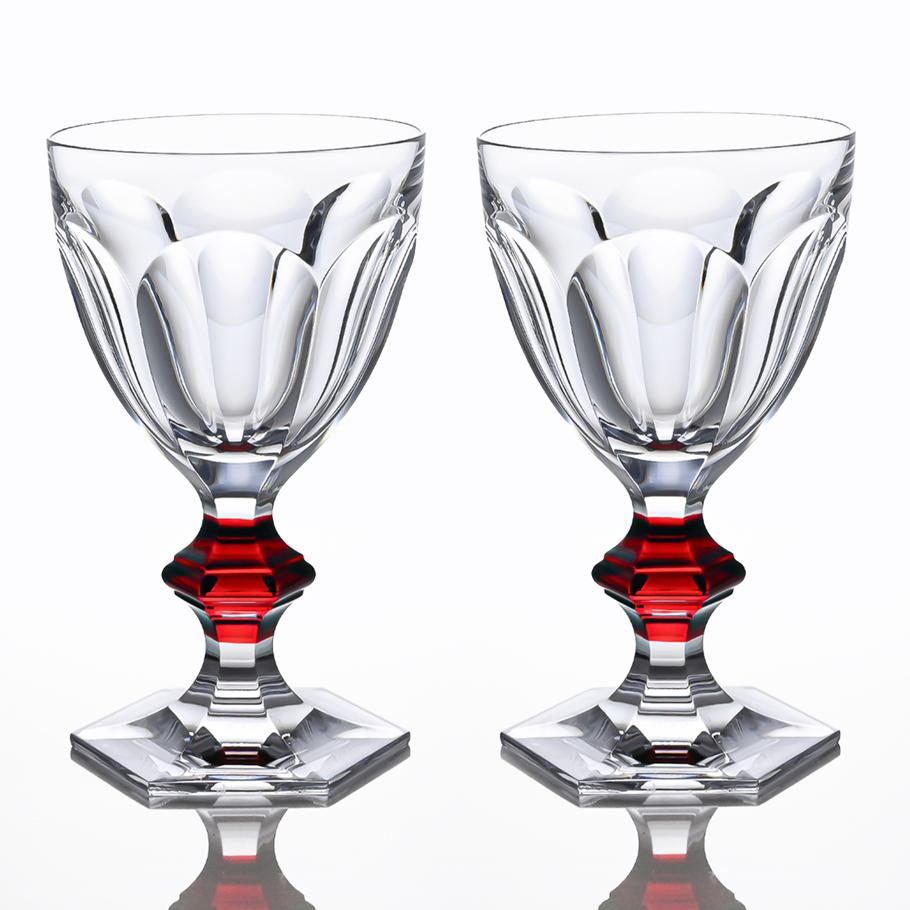 【名入れ可有料】バカラ Baccarat ギフトセット グラス ペア アルクール ワイングラス HARCOURT レッドボタン 2810590 【熨斗対応】 洋食器 <br>【スペシャルラッピング660円(別売り)】