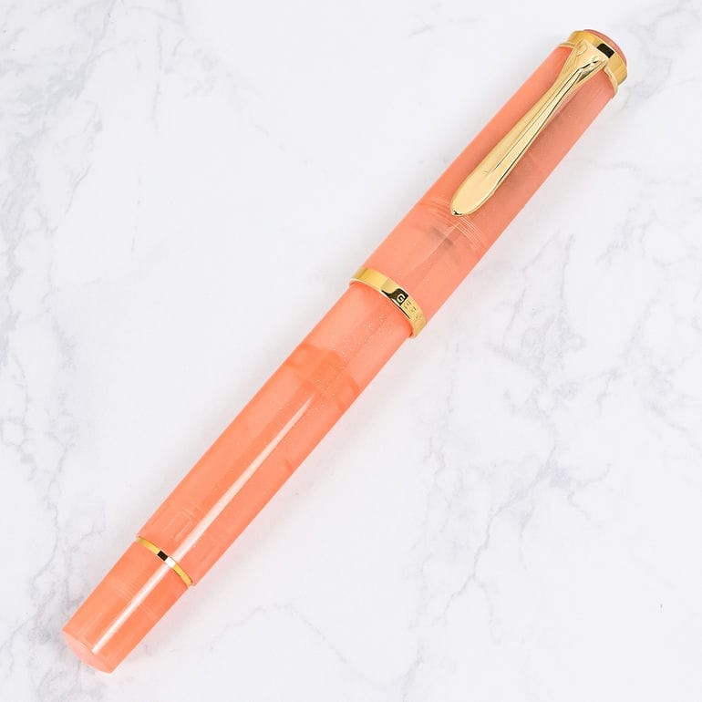 ペリカン Pelikan 万年筆 インクセット 2025限定色 Classic クラシック アプリコット アゲート M200 ペン先EF(極細字) 特別生産品 高級筆記具 万年筆 文房具【スペシャルラッピング660円(別売り)】