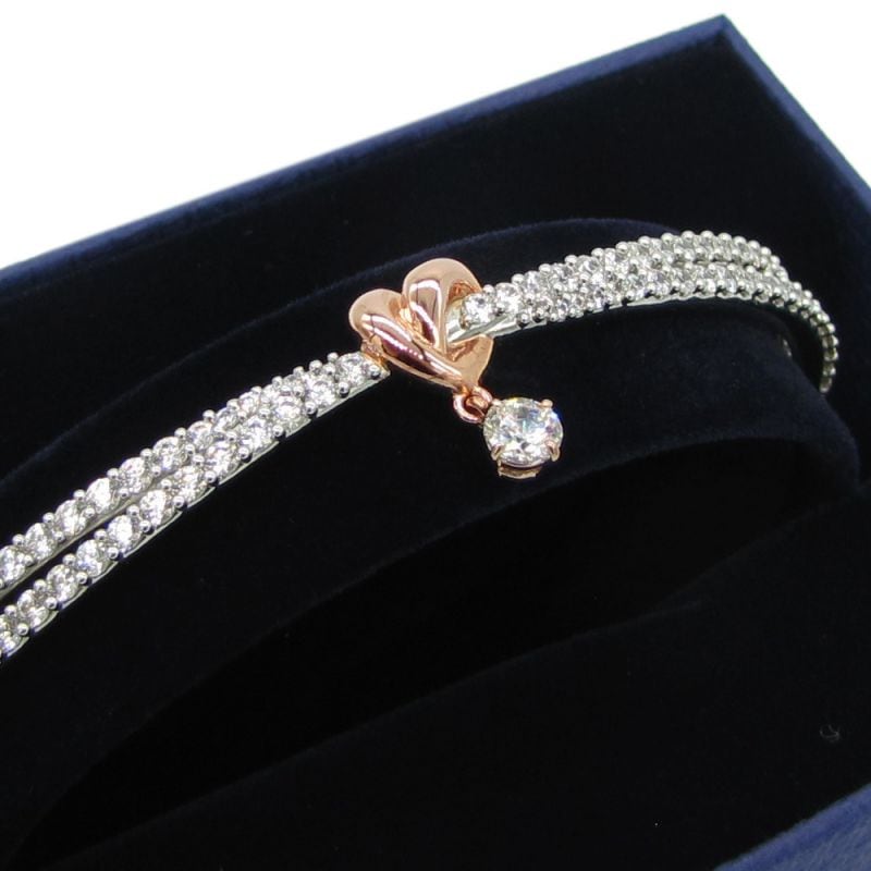 スワロフスキー ブレスレット ライフロング ラインストーン シルバー バングル スワロフスキー SWAROVSKI レディース ブレスレット LIFELONG