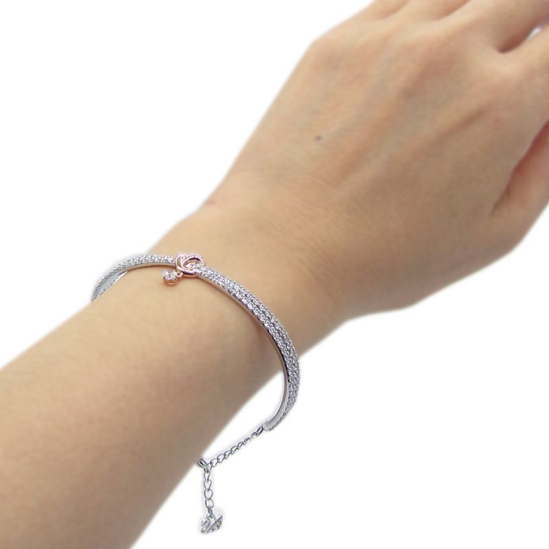 スワロフスキー ブレスレット ライフロング ラインストーン シルバー バングル スワロフスキー SWAROVSKI レディース ブレスレット LIFELONG