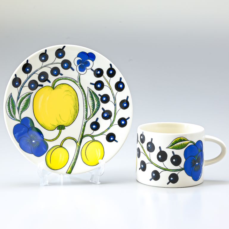 アラビア ARABIA パラティッシ Paratiisi イエロー ティーカップ&ソーサー 280ml 1005593 1005594 北欧食器 洋食器 名入れ可有料 カップアンドソーサー 【スペシャルラッピング1100円(別売り)】