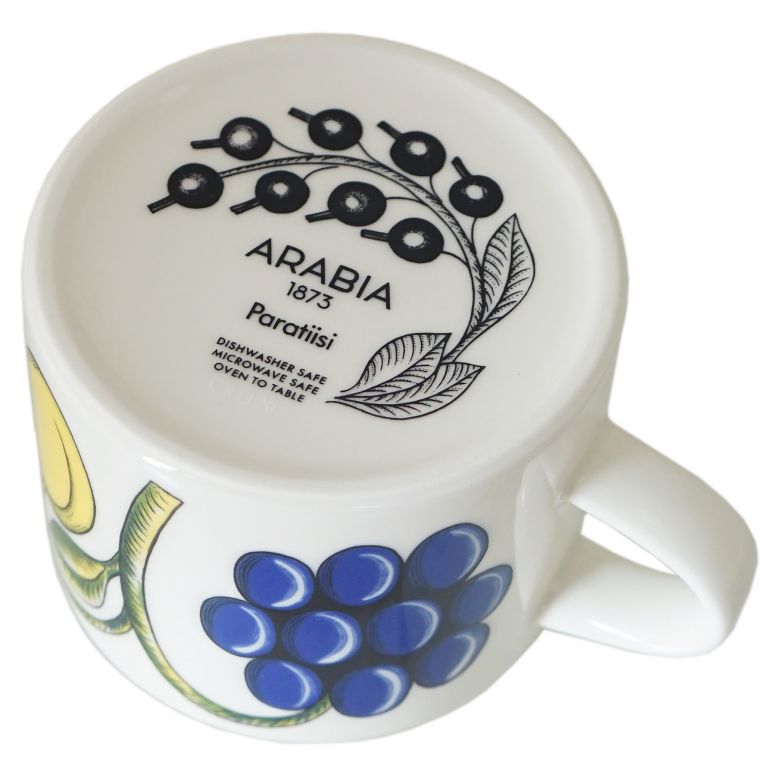 アラビア ARABIA パラティッシ Paratiisi イエロー ティーカップ&ソーサー 280ml 1005593 1005594 北欧食器 洋食器 名入れ可有料 カップアンドソーサー 【スペシャルラッピング1100円(別売り)】