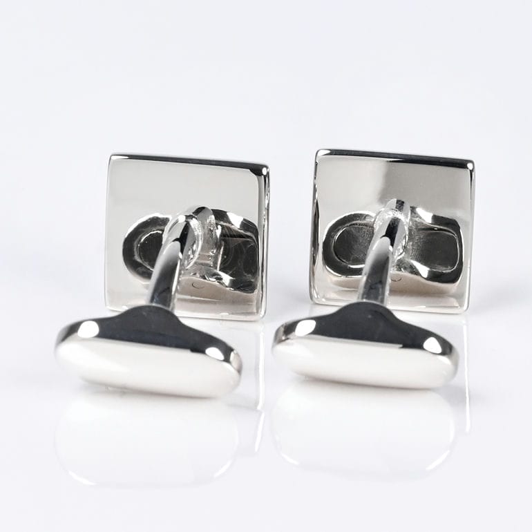 モンアート MONART カフス メンズ カフリンクス カフスボタン スクエア型 シルバー RGEV F34 Made in Italy 名入れ可有料 正規代理店