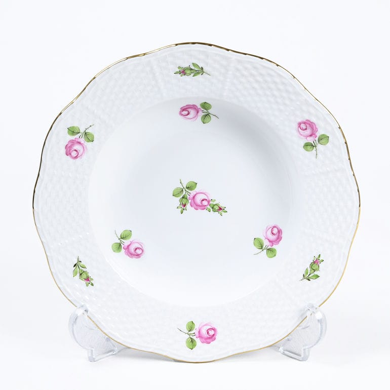 ヘレンド HEREND スーププレート 21cm プティットローズ PRシリーズ スーププレート 505000 PR 【00505000-PR】 手描き 中皿 洋食器 高級【スペシャルラッピング660円(別売り)】